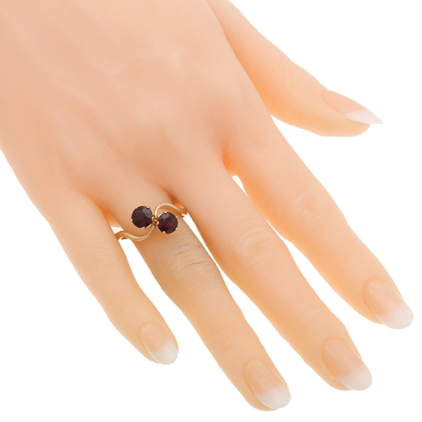 Ring, 18K, Gelbgold, Granat