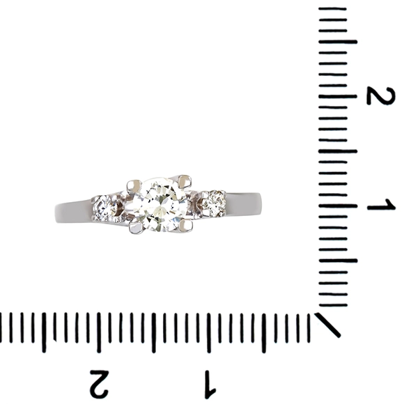 Diamantring, 14K, Weißgold, Brillanten 0,50 ct