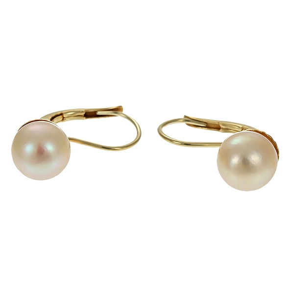 Ohrhänger, 14K, Gelbgold, Perle