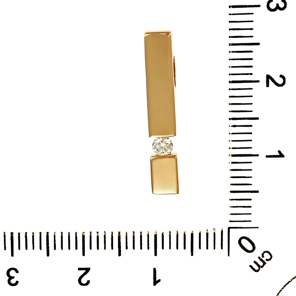 Anhänger, 14K, Gelbgold, Brillant
