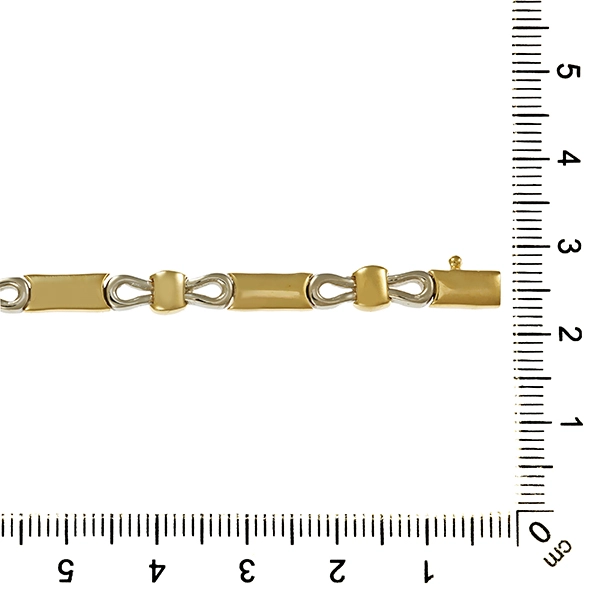 Armband, 14K, Gelb-/Weißgold
