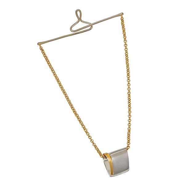 Krawattenhalter, 18K, Gelbgold, Palladium