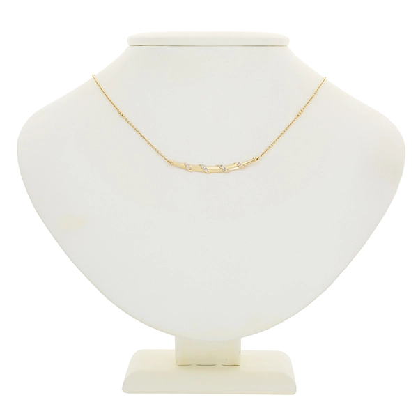 Collier, 14K, Gelbgold, Brillanten