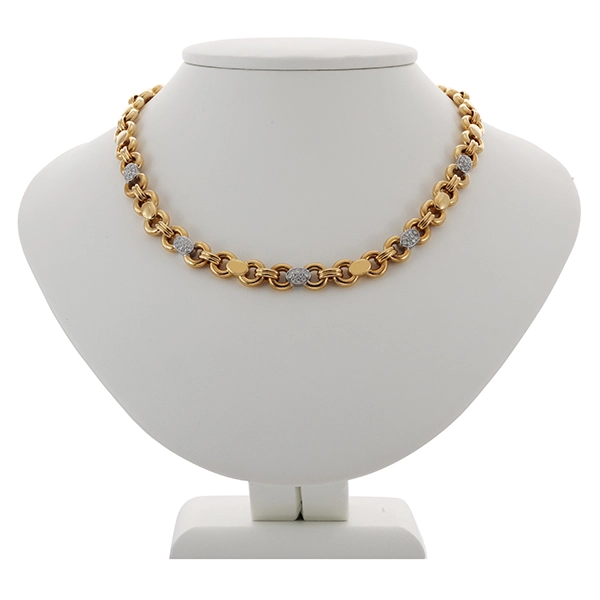 Collier, 18K, Gelb-/Weißgold, Brillanten, Chopard