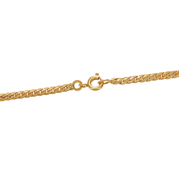 Collier, 8K, Gelb-/Weißgold, Diamanten