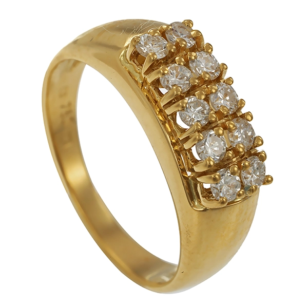 Diamantring, 18K, Gelbgold, Brillanten 0,30 ct