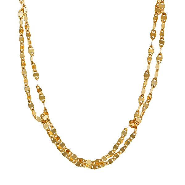 Goldkette, 14K, Gelbgold, 2-reihig