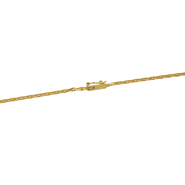 Collier, 14K, Gelb-/Weißgold, Diamanten
