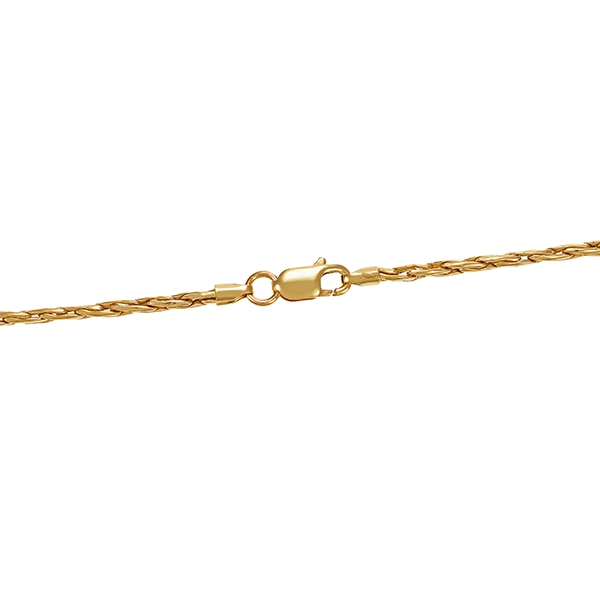 Collierkette, 18K, Gelbgold, Zopf-