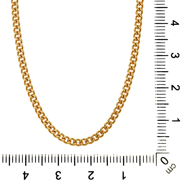 Kette, 14K, Gelbgold, Panzer