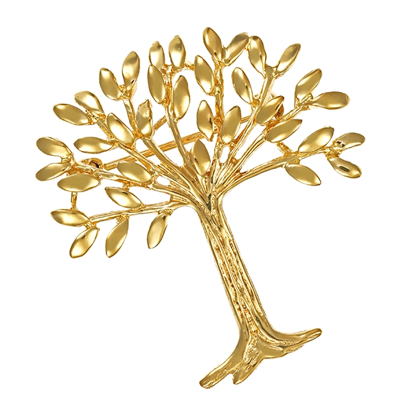 Brosche, 8K, Gelbgold
