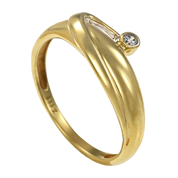 Ring, 8K, Gelbgold, Zirkonia