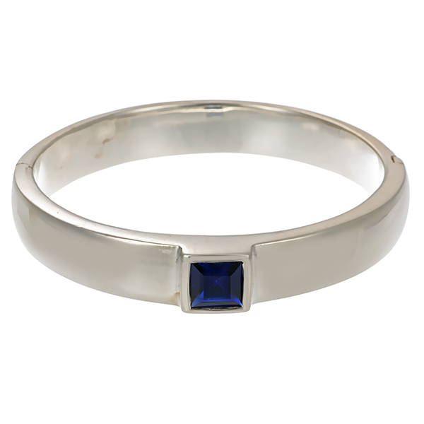 Armreif, 925, Silber, Schmuckstein