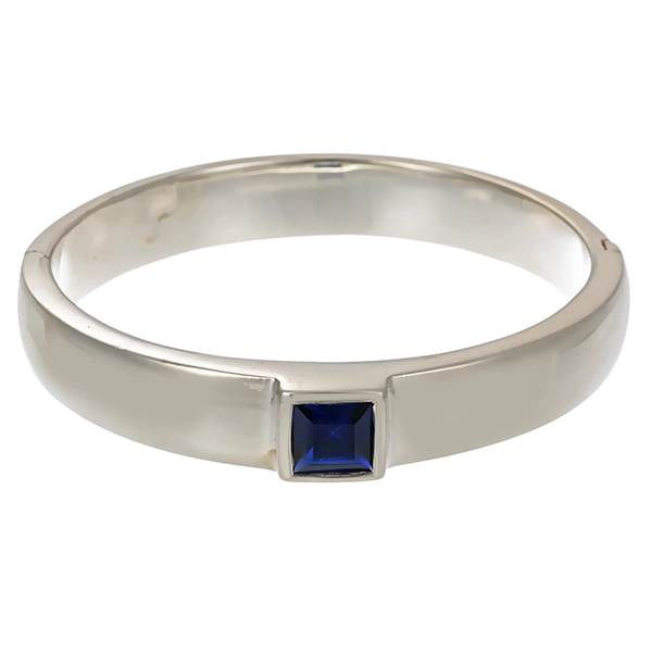 Armreif, 925, Silber, Schmuckstein