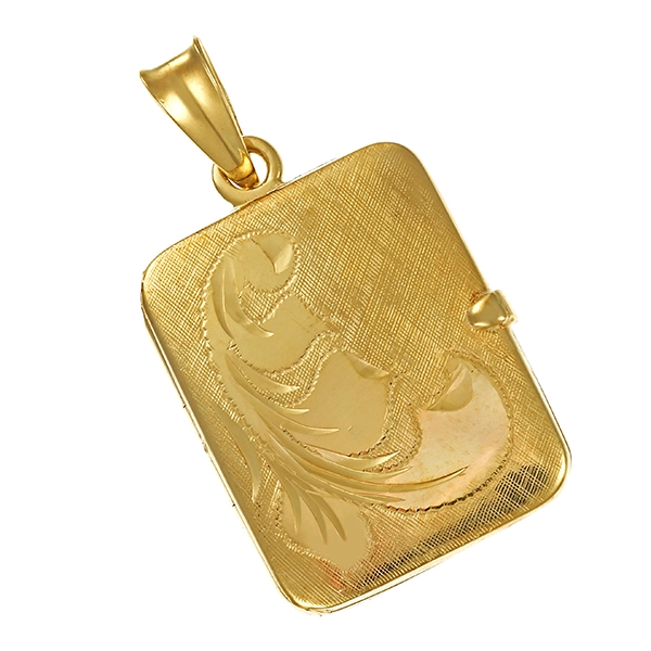 Anhänger, 14K, Gelbgold, Medaillon