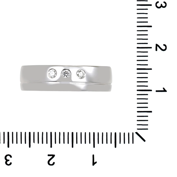 Diamantring, 14K, Weißgold, Brillanten