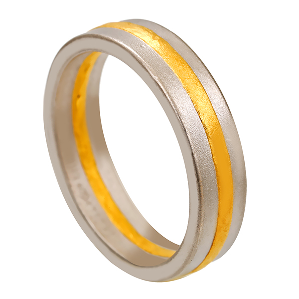 Ehering, 18K, Gelb-/Weißgold, Niessing, U57