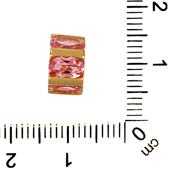 Anhänger, 9K, Gelbgold, Turmaline