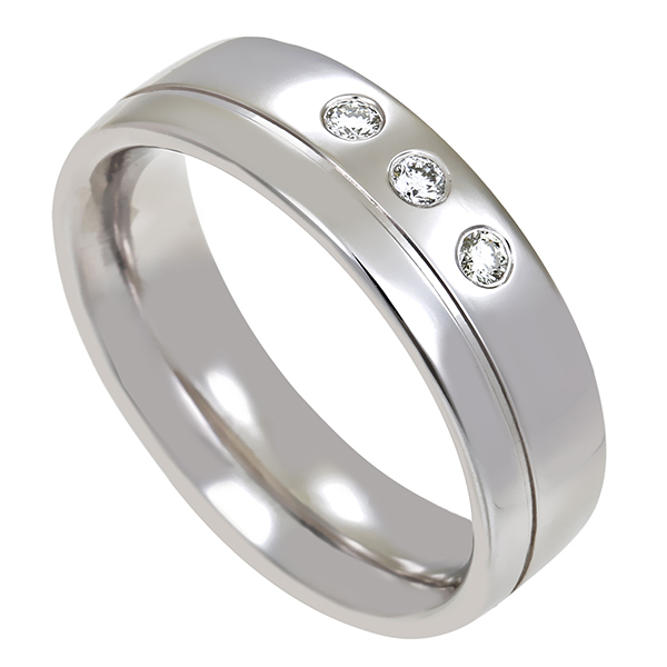 Diamantring, 14K, Weißgold, Brillanten