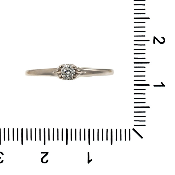 Diamantring, 14K, Weißgold, Brillant