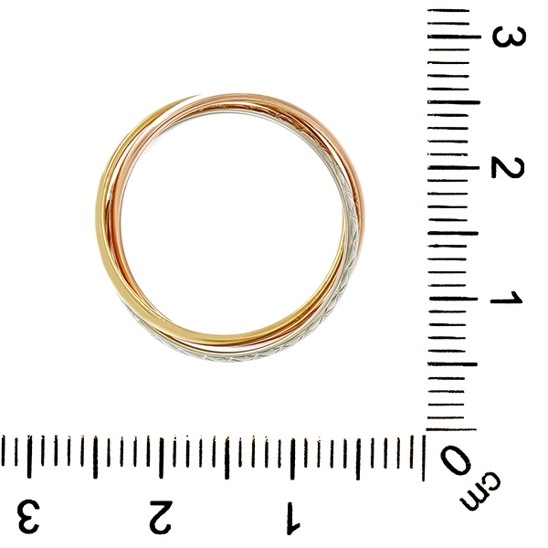 Ring, 18K, Gelb-/Rot-/Weißgold