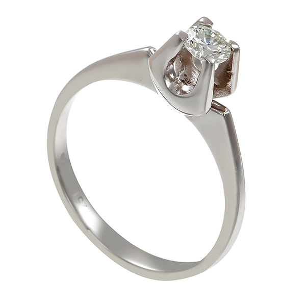 Brillantring, 14K, Weißgold, ca. 0,25ct, U54