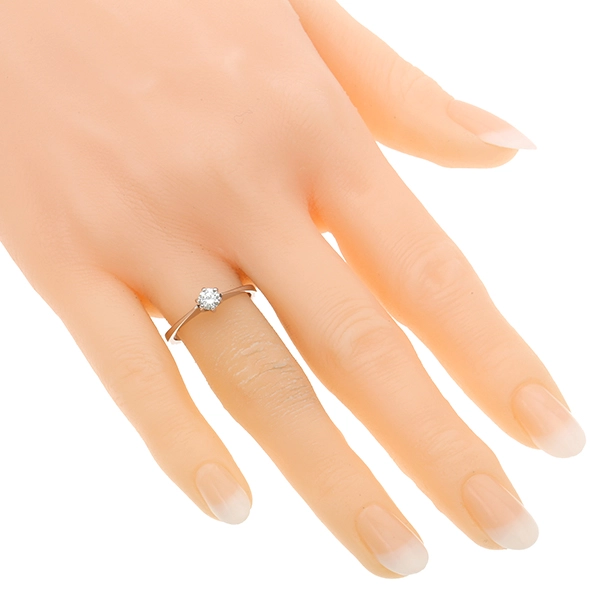 Diamantring, 14K, Weißgold, Brillant 0,25 ct