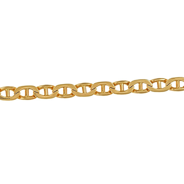 Armband, 14K, Gelbgold, Stegpanzer-