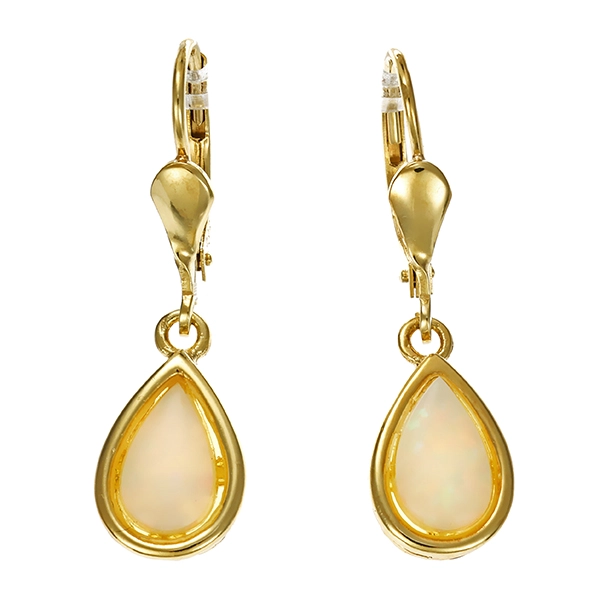 Ohrhänger, 14K, Gelbgold, Opal