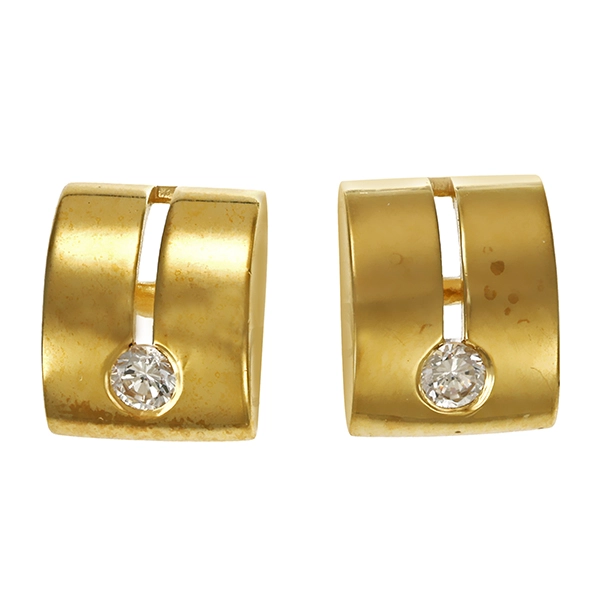 Ohrstecker, 8K, Gelbgold, Zirkonia