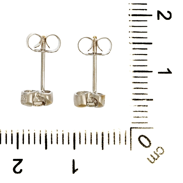 Ohrstecker, 18K, Weißgold, Brillanten