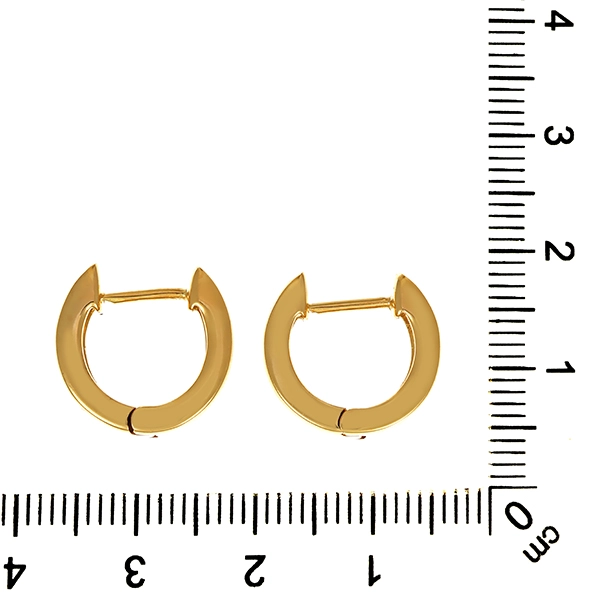 Ohrringe, 14K, Gelbgold, Creolen