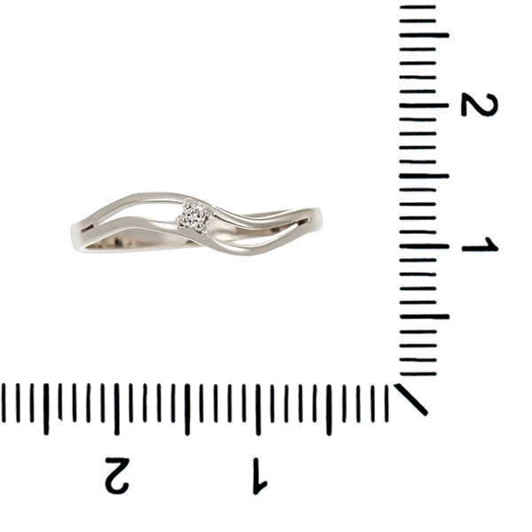 Diamantring, 14K, Weißgold, Brillant