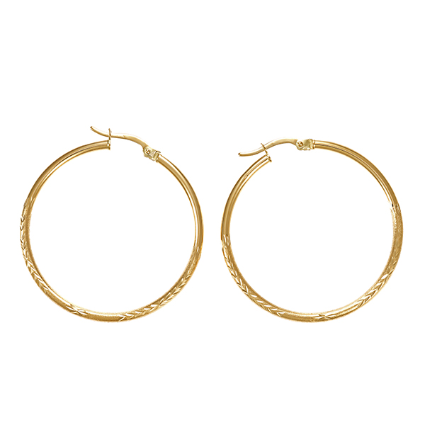 Creolen, 14K, Gelbgold