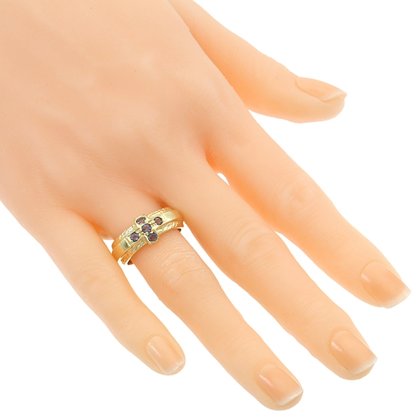 Ring, 14K, Gelbgold, Quarz