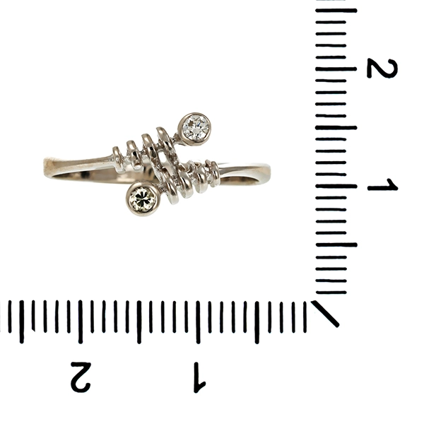 Brillantring, 14K, Weißgold