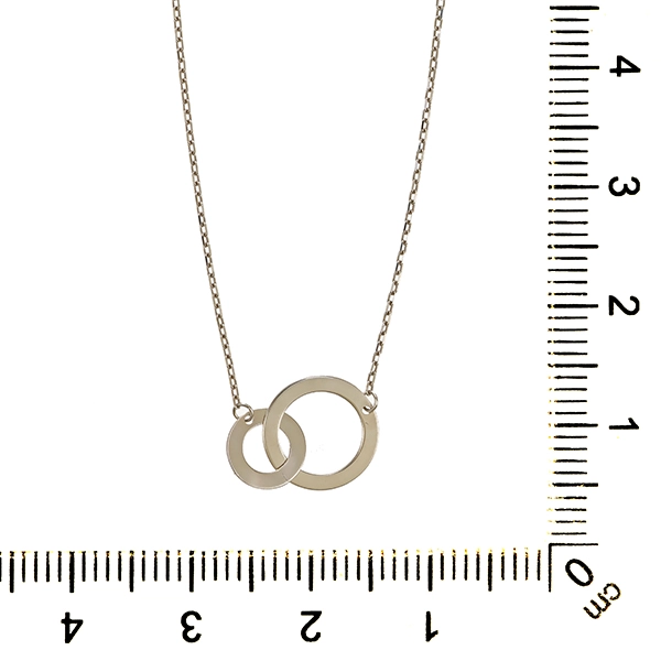 Collier, 14K, Weißgold