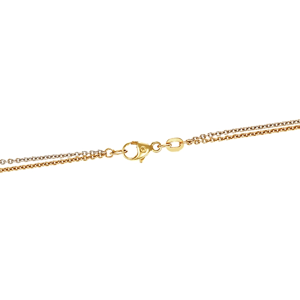 Collierkette, 14K, Gelbgold, Weißgold