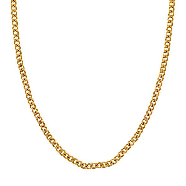 Collierkette, 14K, Gelbgold, Panzer-