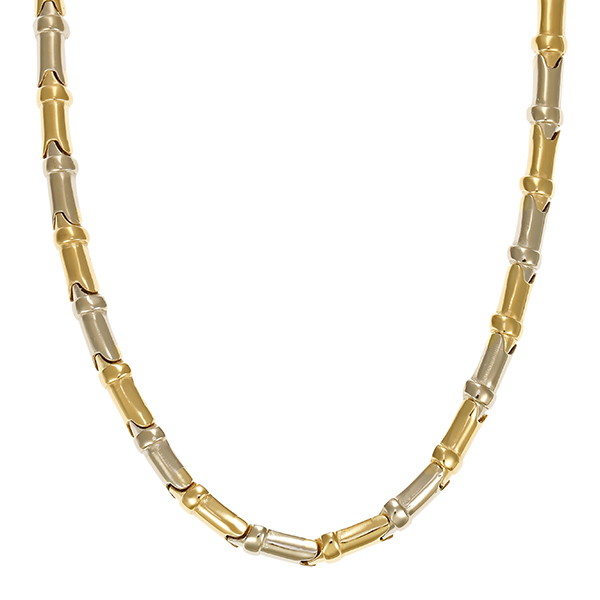 Collier, 14K, Gelb-/Weißgold