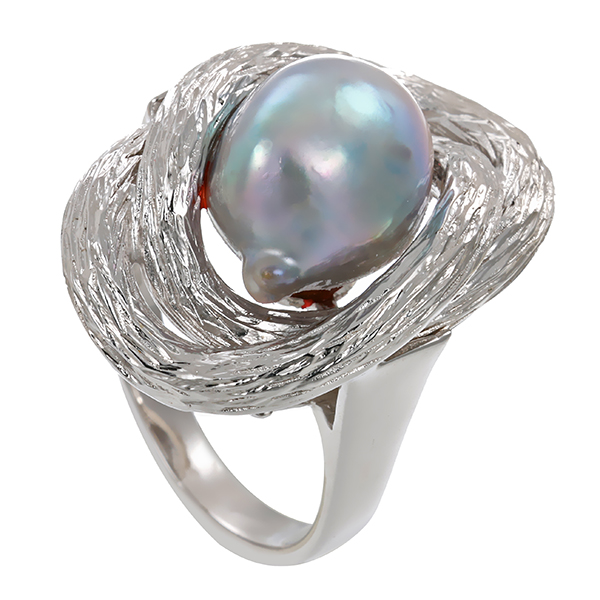 Ring, 14K, Weißgold