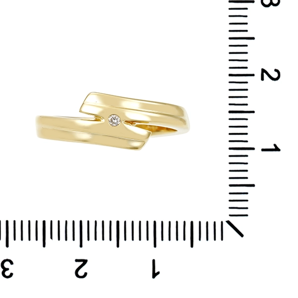 Diamantring, 14K, Gelbgold, Brillant
