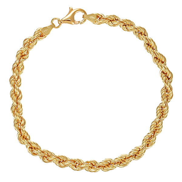 Armband, 18K, Gelbgold, Kordel-