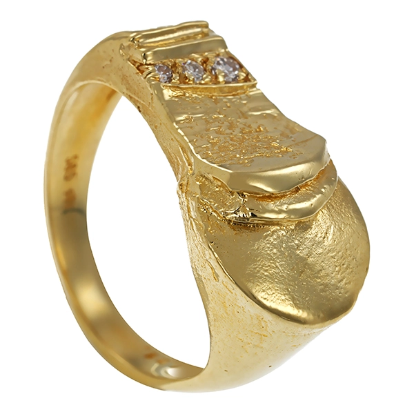 Diamantring, 14K, Gelbgold, Brillant