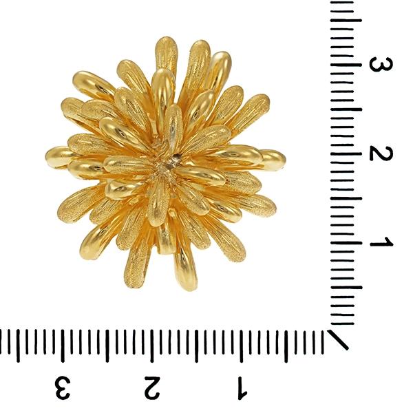 Ring, 18K, Gelbgold, Blume