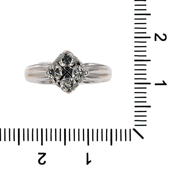 Diamantring, 14K, Weißgold, Brillanten 0,40 ct