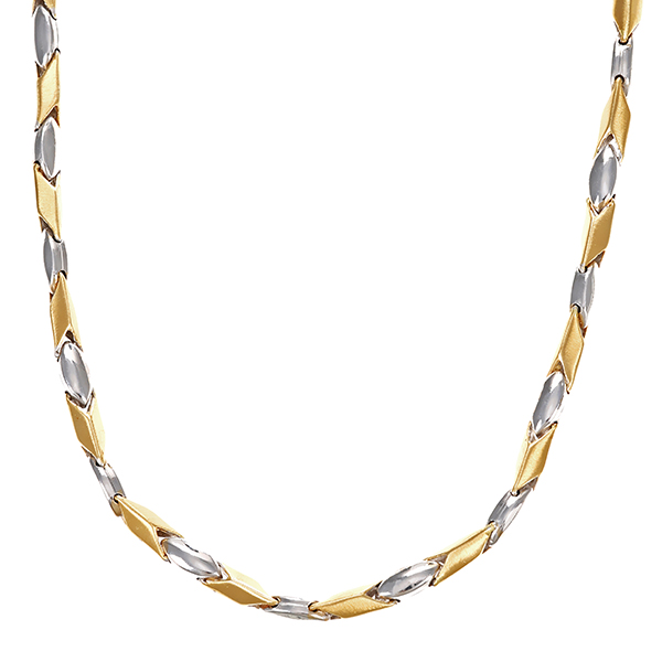 Collier, 14K, Gelb-/Weißgold
