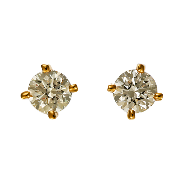 Ohrstecker, 14K, Gelbgold, Brillant