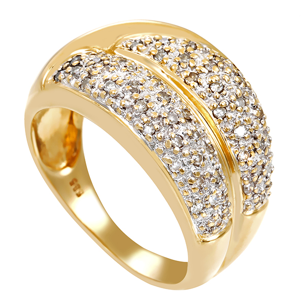 Diamantring, 14K, Diamanten 0,25 ct