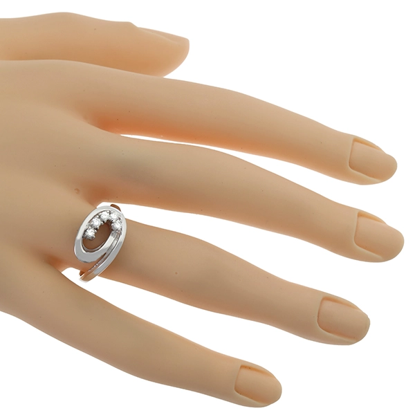 Diamantring, 14K, Gelb-/Weißgold rhodiniert, Brillanten 0,20 ct